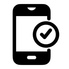 phone with checkmark