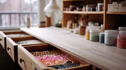 Two hands skillfully weave on a loom, capturing the dedication and artistry of traditional textile creation in an intimate setting.