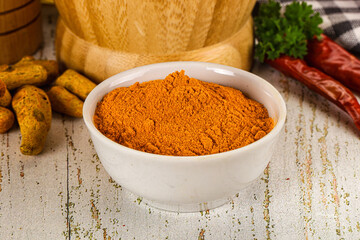 Tumeric curcuma powder for culinary