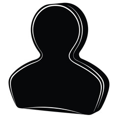 Chalk silhouette vector artwork on white background