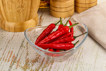 Red hot chili pepper heap