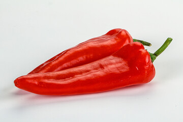 Sweet ripe red ramiro pepper