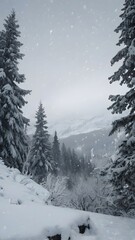 Obraz premium snow covered mountains