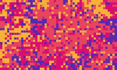 Vibrant abstract pixel art background.  Perfect for tech, gaming, or digital design projects.