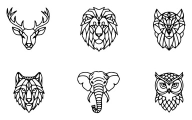 A vector set showcases tribal tattoo designs, an artful illustration with ornamental patterns including a lion and skull emblem in black silhouette © Fendi