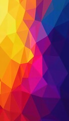 Obraz premium Geometric shapes, vibrant hues, digital effect, effect, code