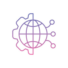 Digital Transformation Icon vector stock illustration