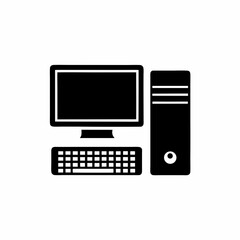 creative details Desktop computer icon Vector Illustration