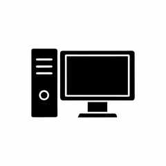 creative details Desktop computer icon Vector Illustration