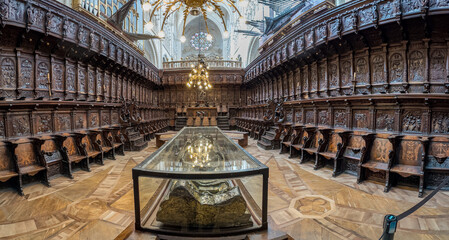 Intricate Cathedral Choir Stalls and Magnificent Architecture