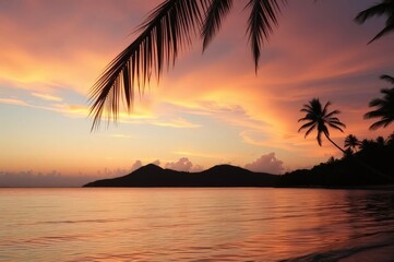 Serene Sunset Over Antigua