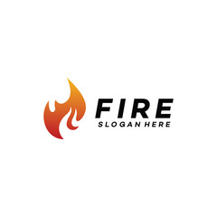 Fire vector template illustration design