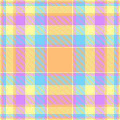 Delightful pastel plaid pattern, perfect for textile design, scrapbooking, or website backgrounds. This cheerful, soft color palette evokes feelings of joy and spring.