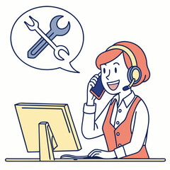 Technical Support Agent Helping Customer With Repair Questions Online