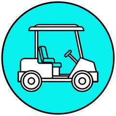tractor icon on white