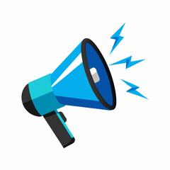 megaphone icon on white background