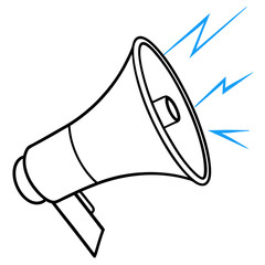 megaphone icon vector illustration