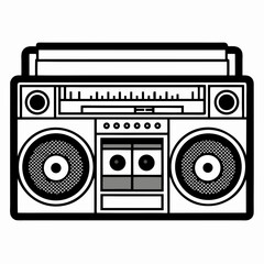 Obraz premium retro radio set