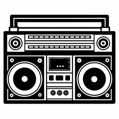 retro radio cassette player