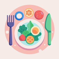vector illustration of a food