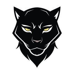 Head Silhouette Black Panther Head Silhouette – Bold, Clean, and Striking Design Minimalist Black Panther Head Logo – Sharp Lines & Iconic Style