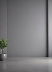 Obraz premium Elegant gray backdrop, soft light, subtle shadows for product display, elegant, gray, gray background