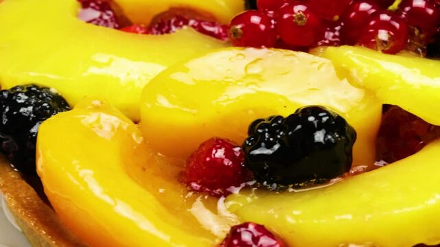 tarte multi fruits, en gros plan