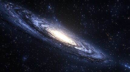 Fototapeta premium Spiral Galaxy in Deep Space (10)