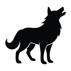vector illustration of a wolf