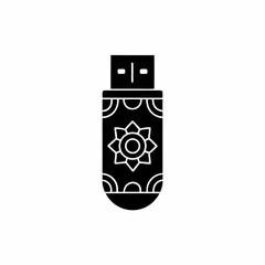creative details USB flash drive icon Vector Illustration