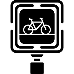 Bicycle Crossing Icon