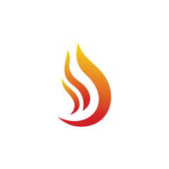 fire flame logo design template illustration vector