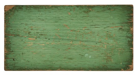Green Wooden Board with Distressed Paint