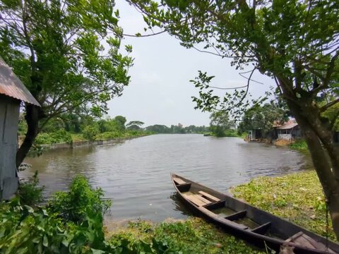 timelapse summer weather nature sunny river boat view bangladesh