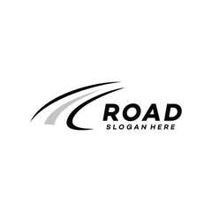 road logo vector icon illustration