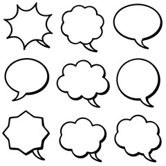 Fototapeta premium Comic Speech Bubbles