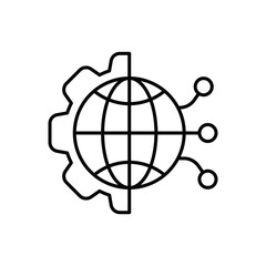 Digital Transformation Icon vector stock illustration