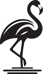 flamingo silhouette vector illustration