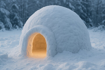 雪のかまくら
