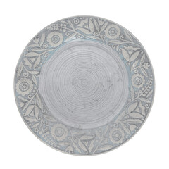 ceramic plate isolated on white