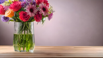 Elegant floral centerpiece for dining table.

