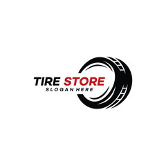 tire logo vector icon illustration