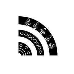 Obraz premium creative details Wi-Fi signal icon Vector Illustration
