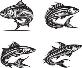 Herring Fish Vector Illustration – Sleek Ocean Forage Fish Design