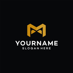 M letter logo vector template illustration
