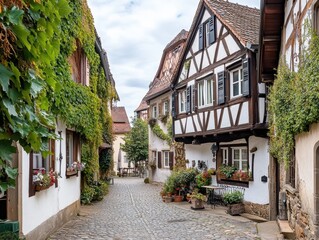 Fototapeta premium Historic Architecture in Bavaria, Germany. Discover Das schiefe Haus in Forchheim