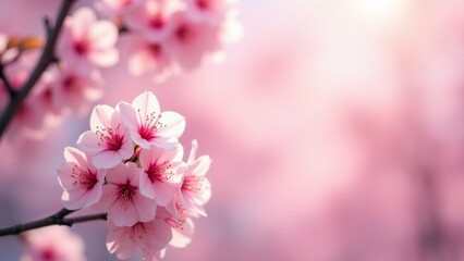 Cherry Blossoms In Springtime Bloom