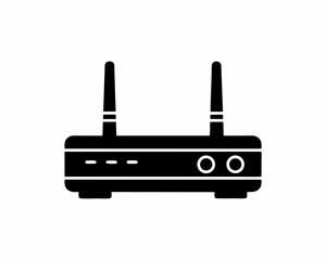 Obraz premium creative details Router icon Vector Illustration 