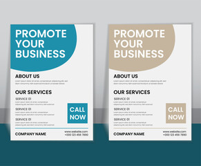 Professional Business Promotion Flyer Design for Company and Services