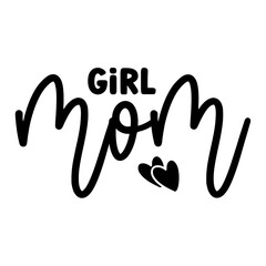 Fototapeta premium Girl Mom svg 